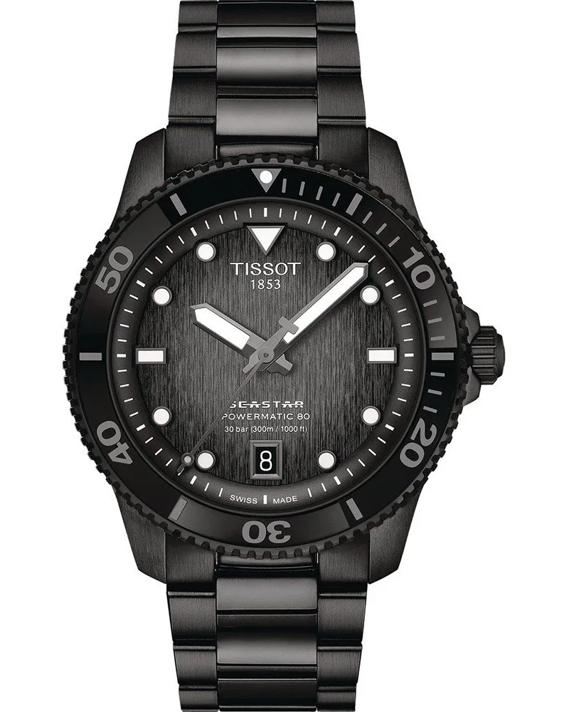 Tissot Seastar 1000 Schwarz Damen Armbanduhr T1208073305100 Schwarz
