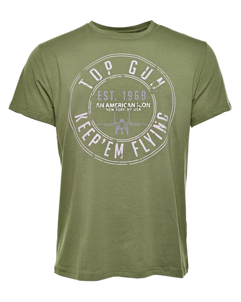 Top Gun T-Shirt TG20212109 Oliv