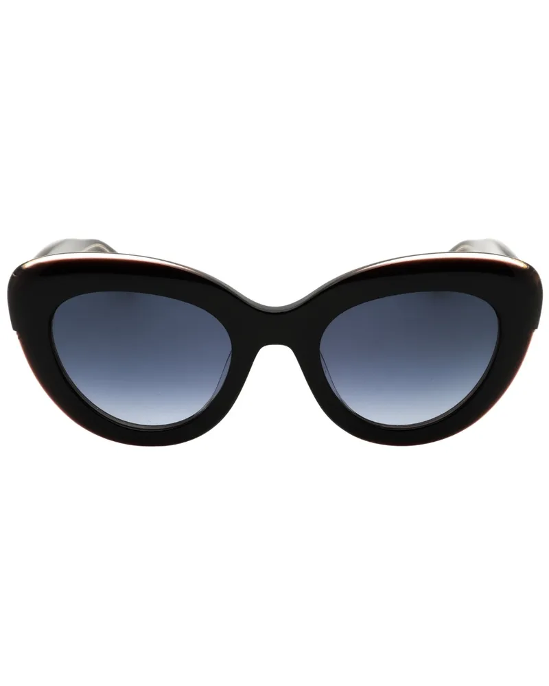 Kate Spade Sonnenbrille mit pinkfarbenem Rand - Schwarz Schwarz