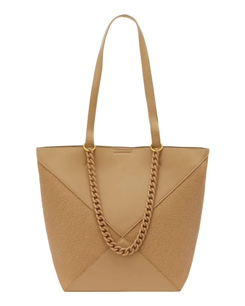 FAINA Einkaufstasche Einkaufstasche Frauen Dunkelbeige Beige