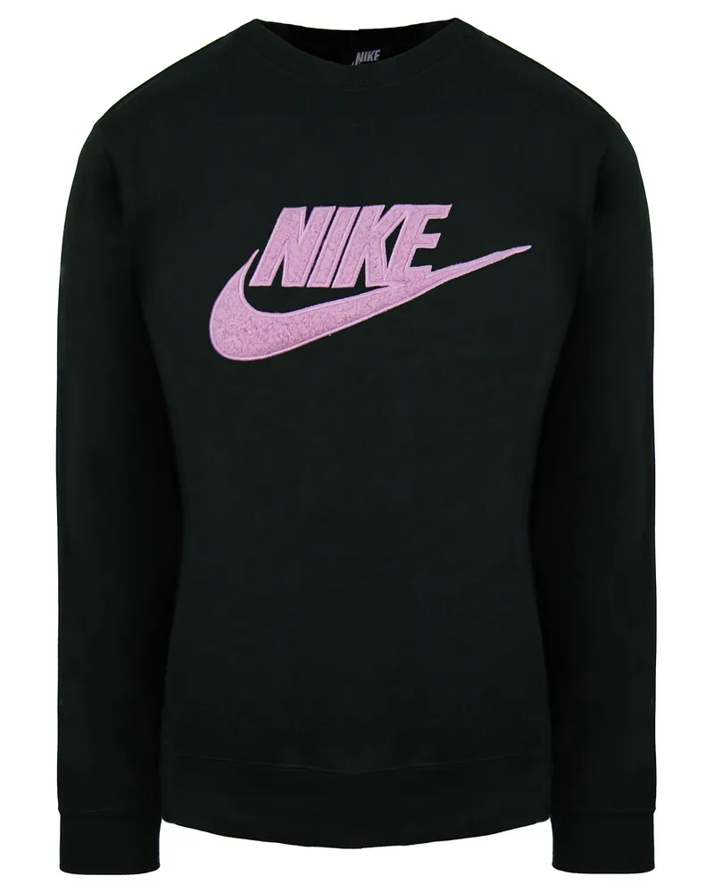 Nike Lose Fit Langarm Crew Hals Schwarz Frauen Sweatshirt DC5139 010 Schwarz