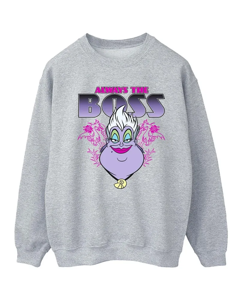 Disney The Little Mermaid Mum Is The Boss" Sweatshirt für Damen (Grau Hellgrau