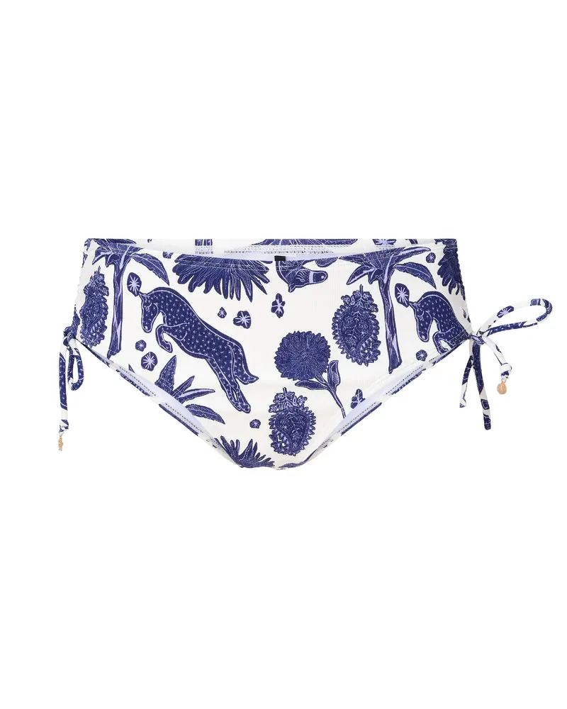 LingaDore Bikini‑shorty - Blau/Weiß Blau