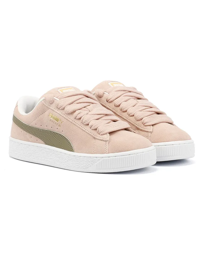 Puma Suede XL Damen Sneaker Aus Wildleder In Rosa Rosa