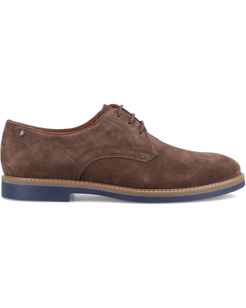 Base London Strand Herren Derby Schuhe Braun Braun
