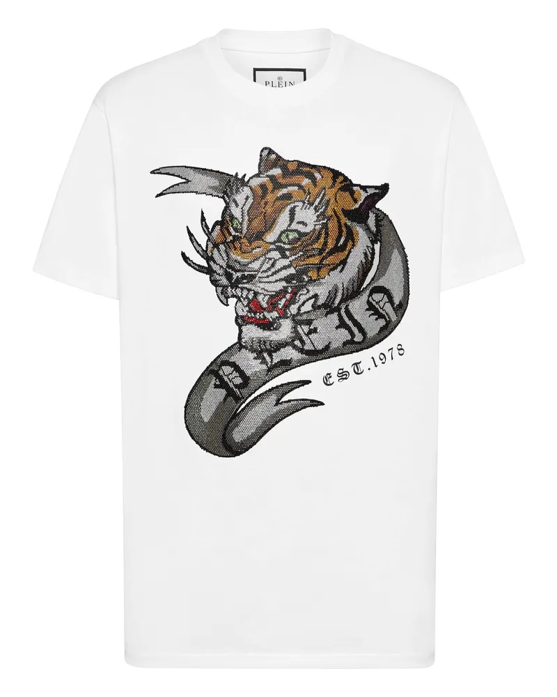 Philipp Plein T-Shirt Tattoo Weiß