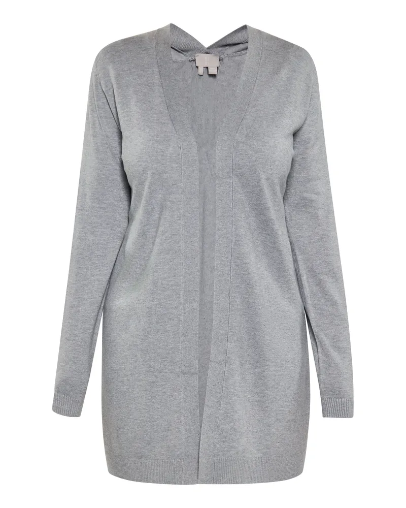 RISA Strickjacke Damen grau melange Grau