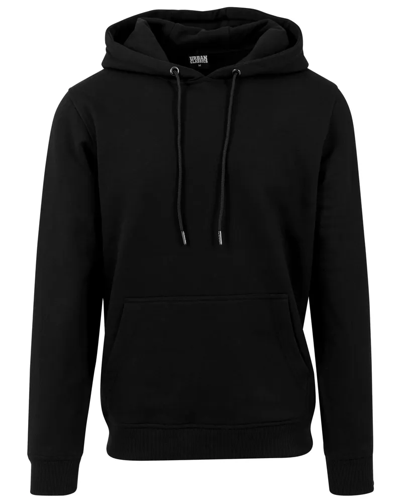 Urban Classics Basic" Kapuzenpullover für Herren (Schwarz Schwarz