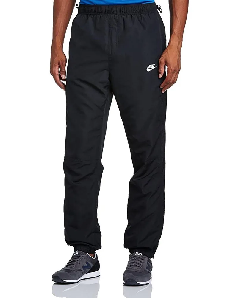Nike Mens Light Weight Woven Track Pants Schwarz Schwarz