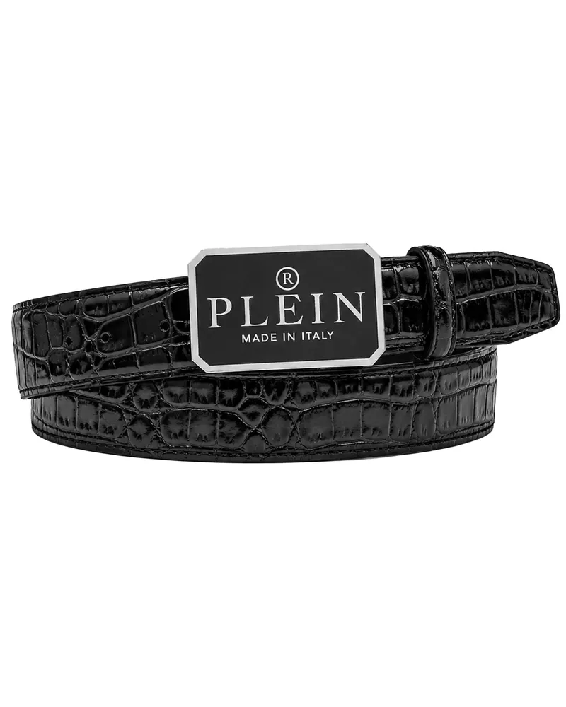 Philipp Plein Gürtel Cocco - Schwarz Schwarz