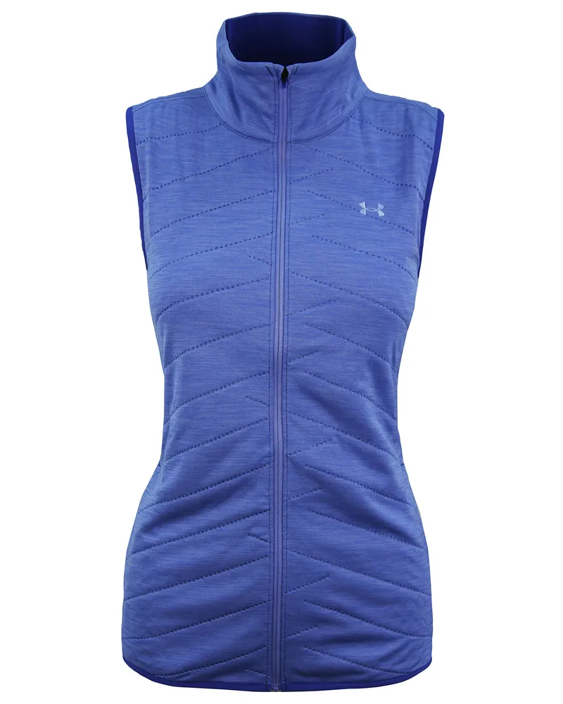 Under Armour Coldgear Reactor Gilet Reißverschluss UP Womens Anpassungsleiste 1304348 586 Blau