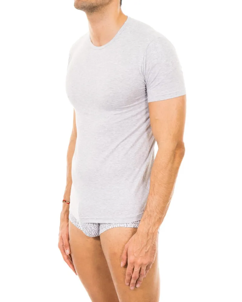 Replay Kurzarm-T-Shirt mit Rundhalsausschnitt für Männer M389001 Grau