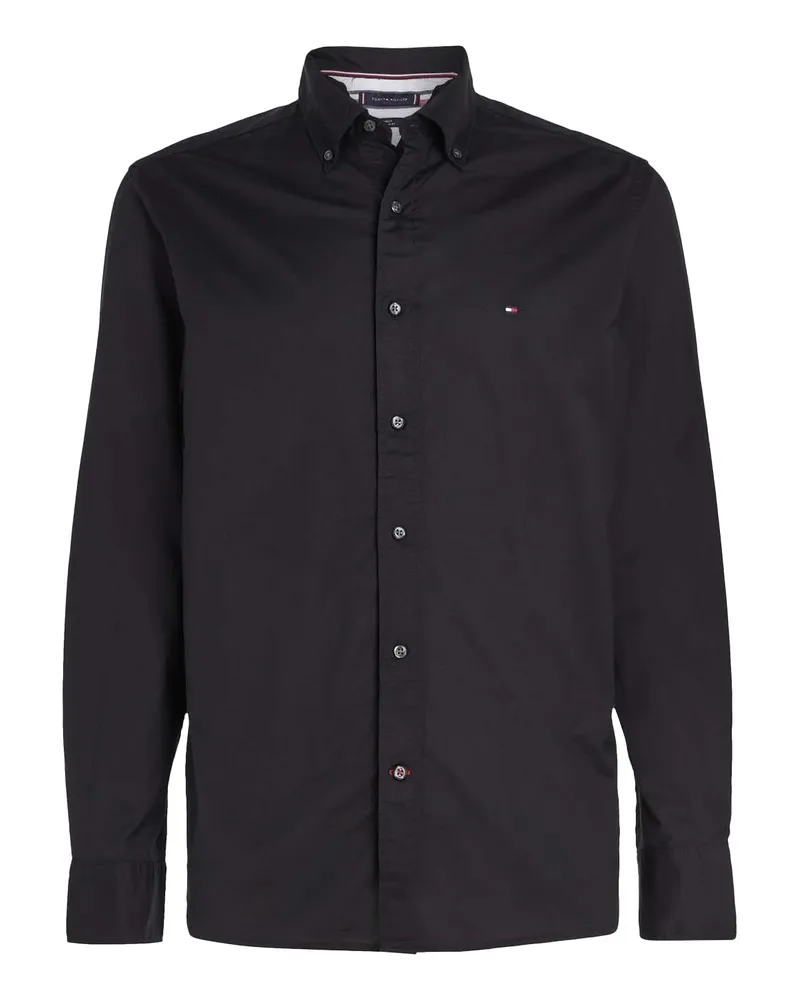 Tommy Hilfiger Core Flex" Hemd für Herren (Schwarz Schwarz