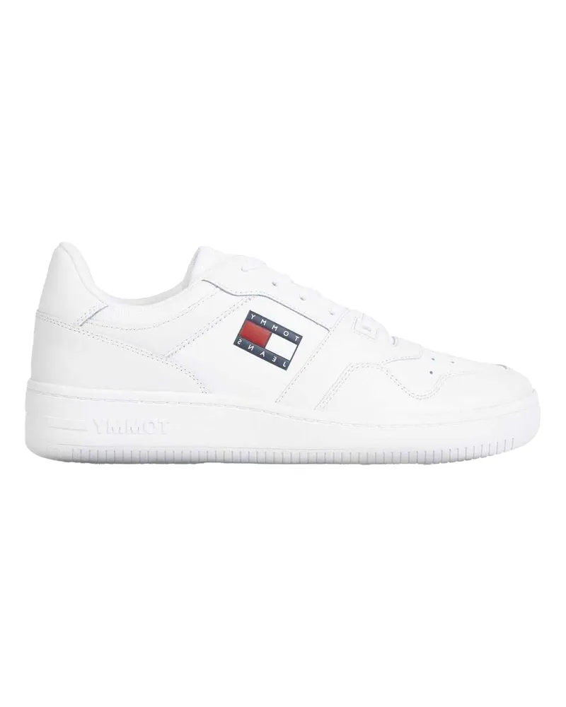 Tommy Hilfiger Sneaker für Herren, Leder, Cupsohle (Weiß Weiß