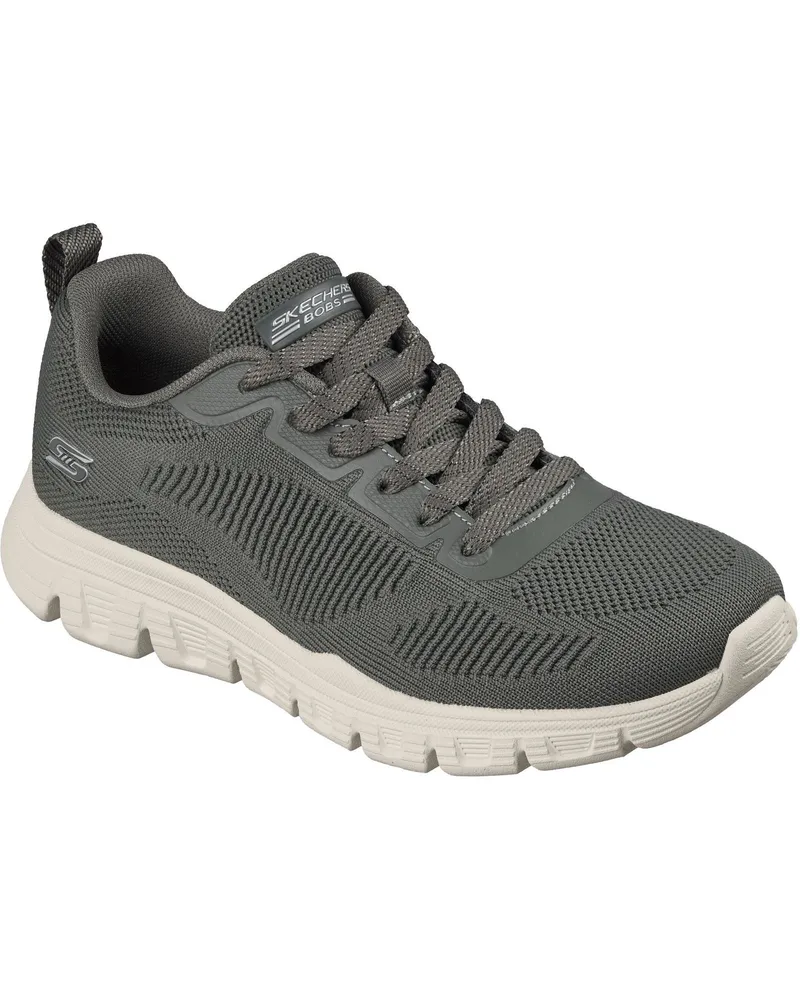 Skechers BOBS B Lite Textil Damen Sneakers in Olivgrün Oliv