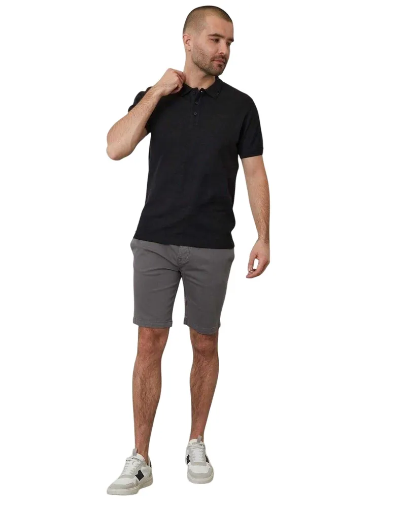 Threadbare Malbork" Poloshirt für Herren, kurzärmlig (Schwarz Schwarz