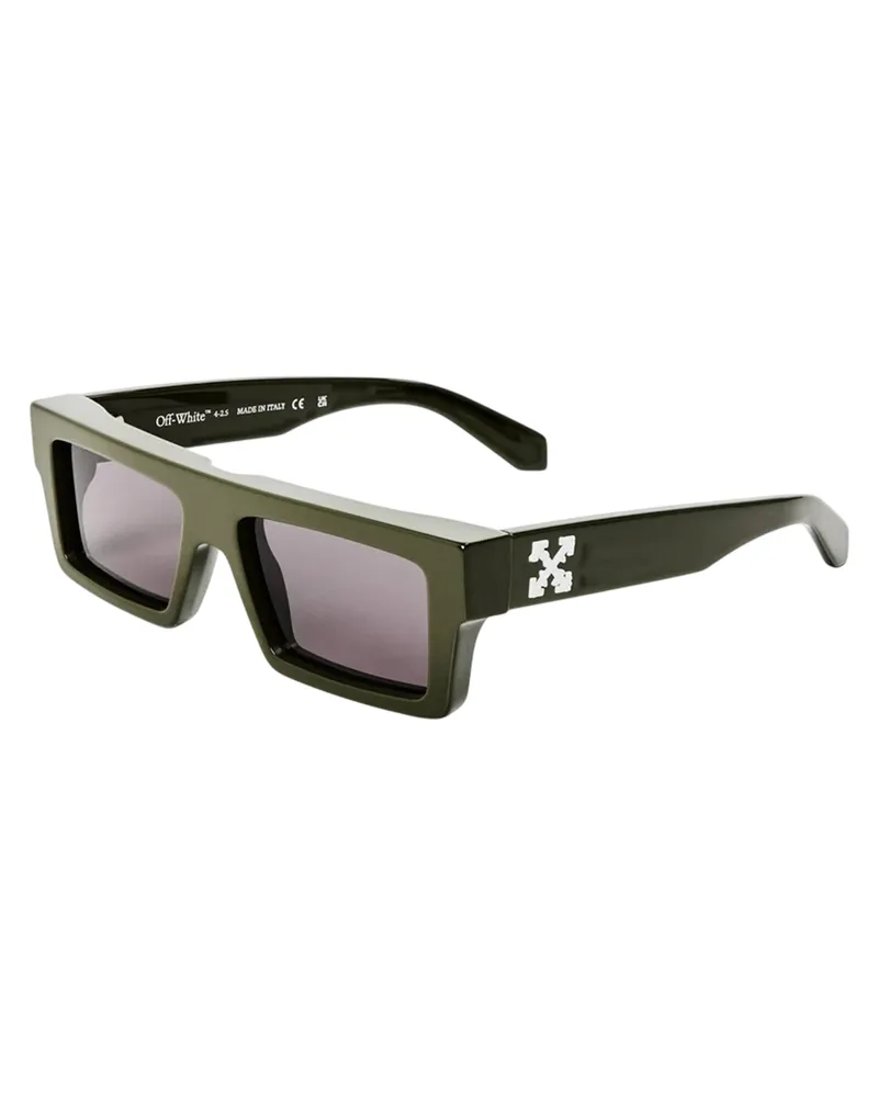 OFF-WHITE Off White - "Ruby" Logo-Sonnenbrille für Damen (Militärgrün Grün
