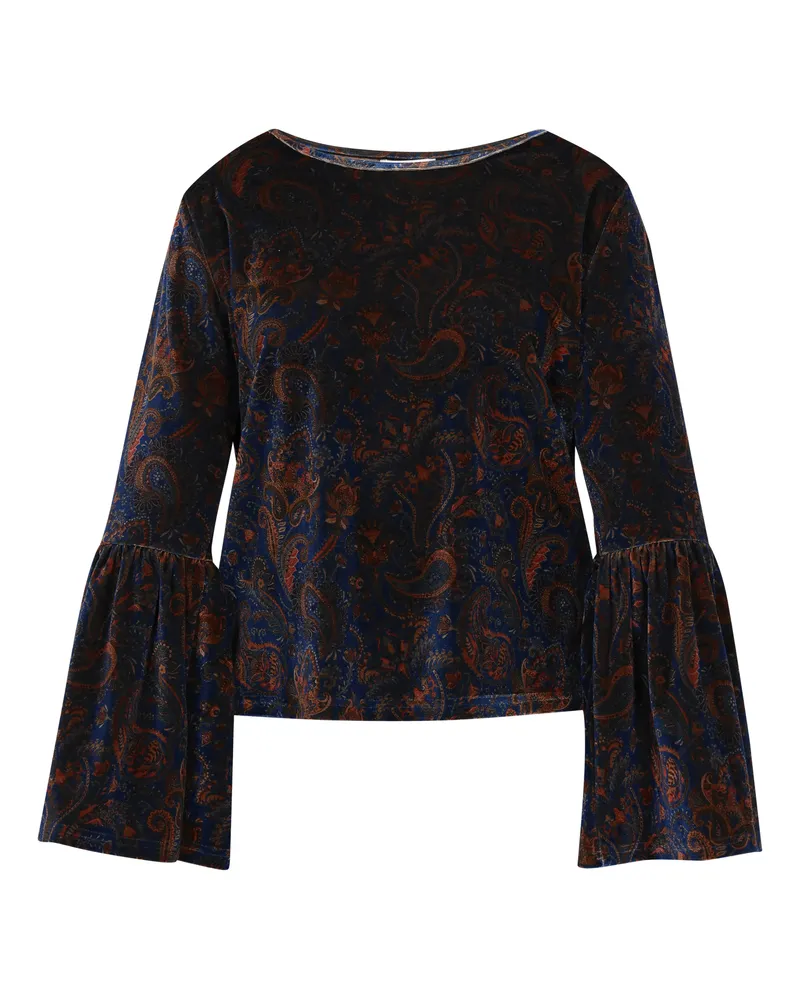Usha Bluse Frauen blau mehrfarbig Blau