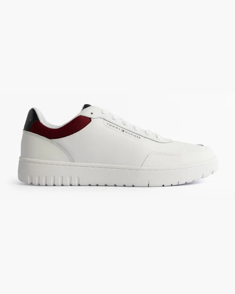 Tommy Hilfiger Th Basket Core Lth Herren Court Sneakers Rwb Weiß