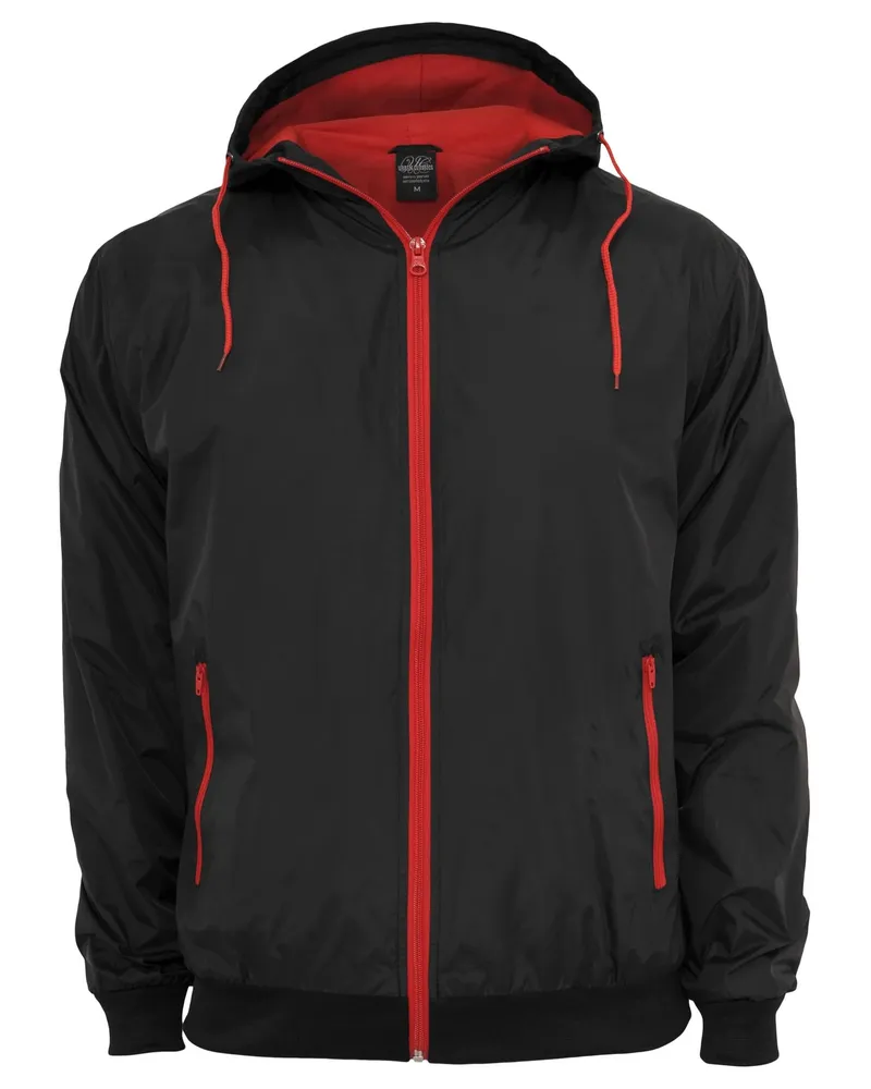 Urban Classics Softshelljacke für Herren (Schwarz/Rot Schwarz