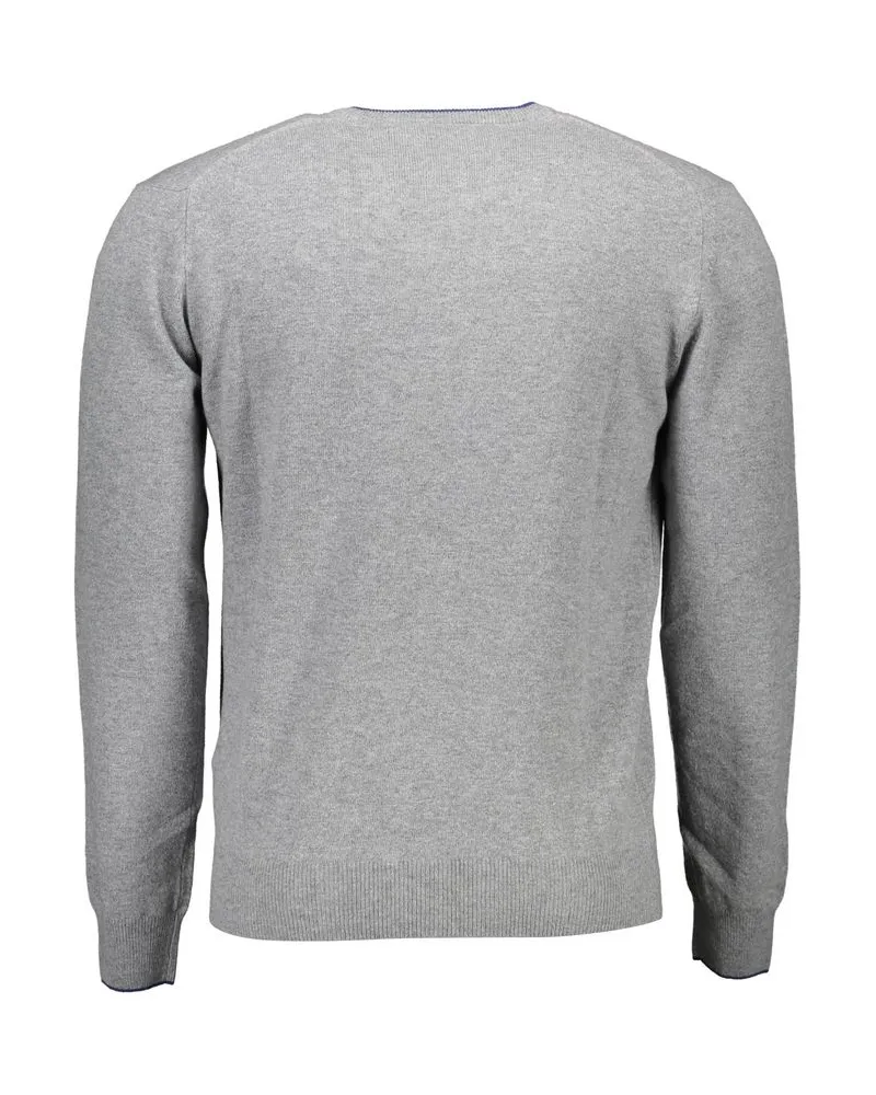 Harmont & Blaine V-Ausschnitt Strickpullover Grau