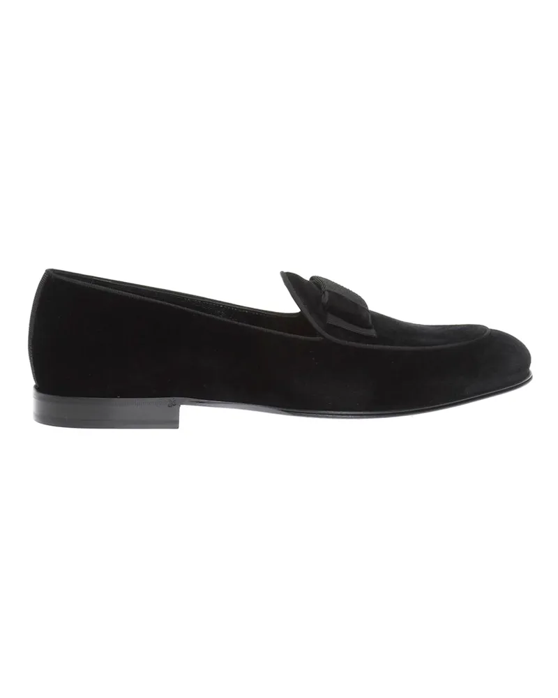 Dolce & Gabbana Mocassins en velours Gg Schwarz