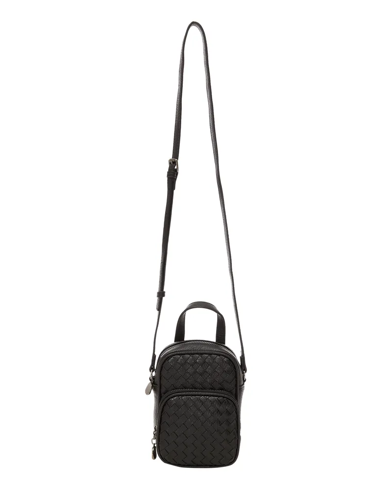 Usha Damen-Schultertasche - Schwarz Schwarz
