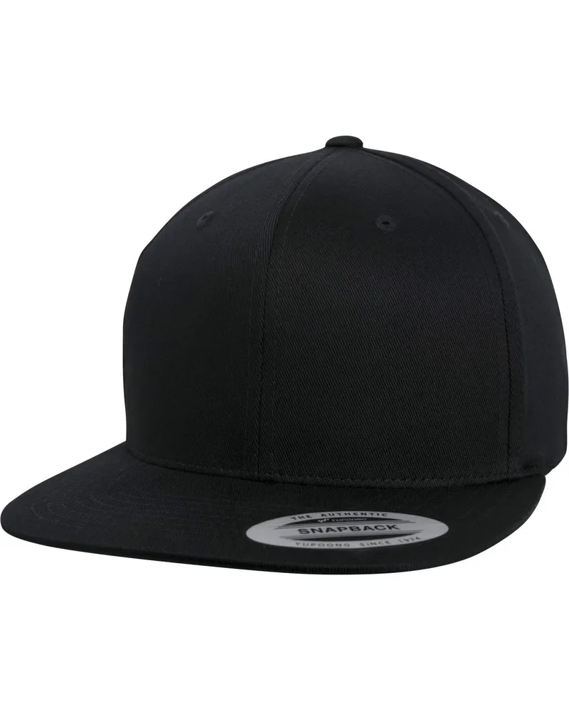 Flexfit Snapback Mütze (Schwarz Schwarz
