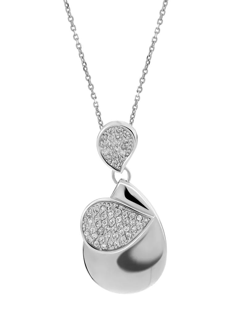 Orphelia Damen-Kette aus 925er Sterlingsilber mit Anhänger – Silber ZH-4465 Silber