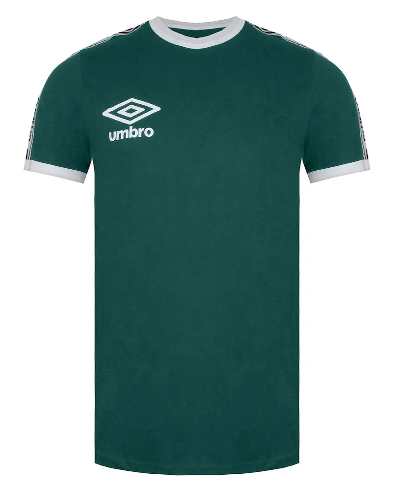 Umbro Ringer Herren T-Shirt Grün/Weiß Dunkelgrün