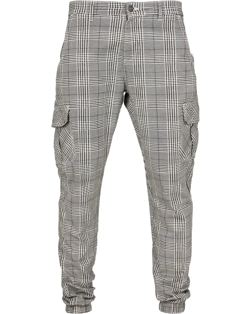 Urban Classics Cargo Jogginghosen für Herren (Weiß/Schwarz Weiß