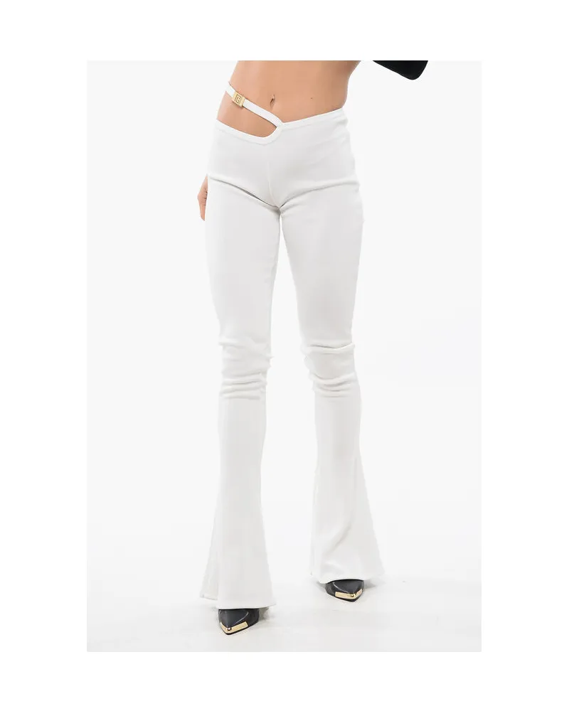 Balmain Flared-Fit Leggings mit Cut-Out in Beige Beige