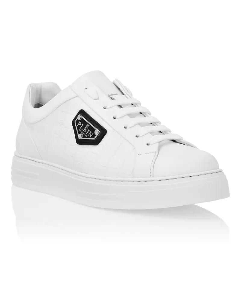 Philipp Plein Low-Top Turnschuhe Weiß
