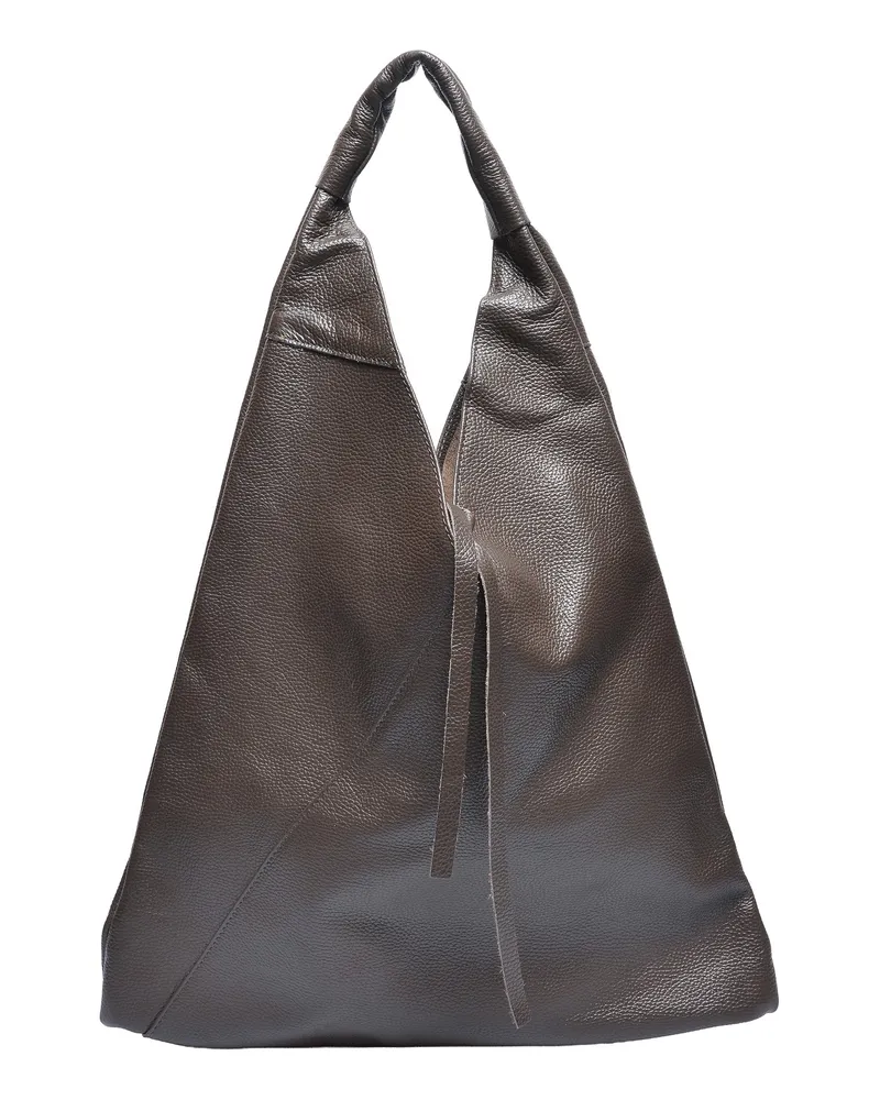 Anna Luchini Kastanienbraun Rindsledertasche Dunkelbraun
