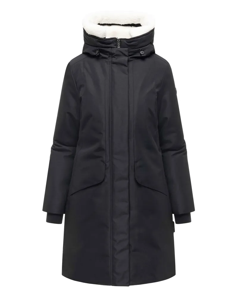 NAVAHOO Damen Winterparka Bibber-Beauty mit Teddyfutter Schwarz