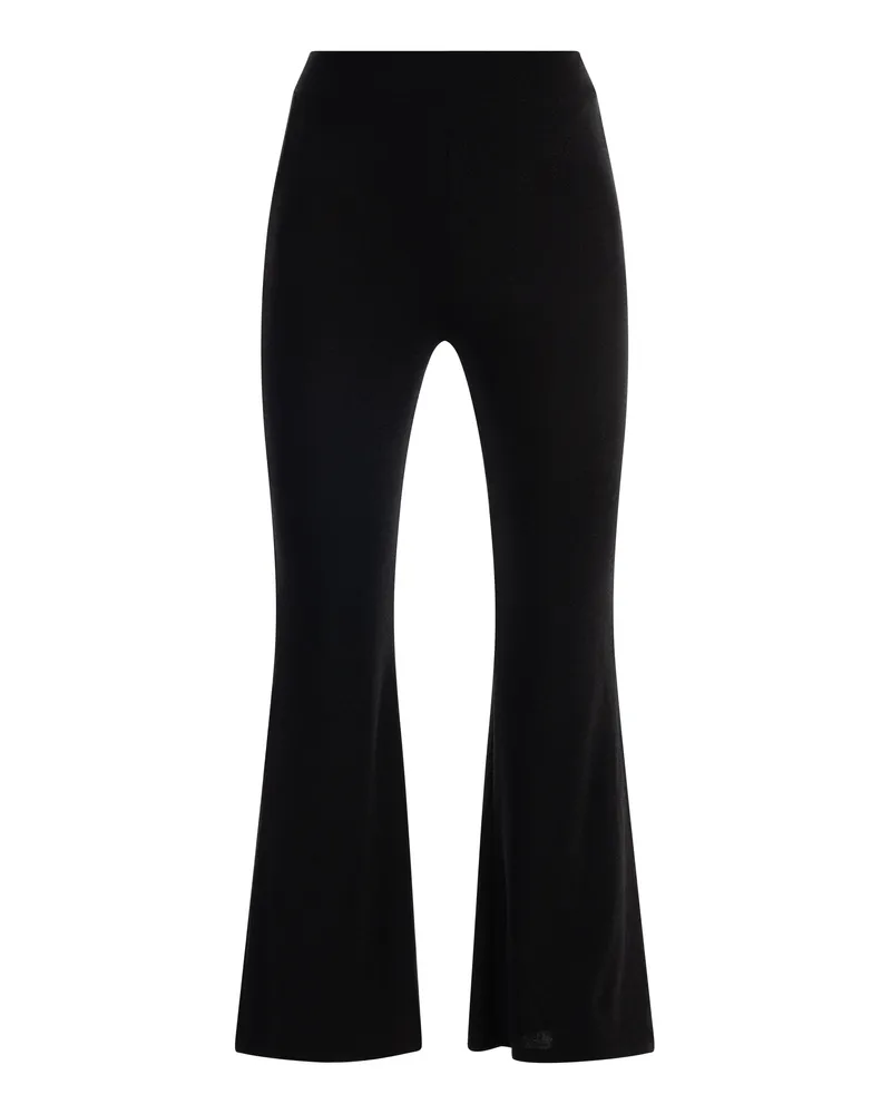 FAINA Jersey-Hose mit Glanzgarn Damen schwarz Schwarz
