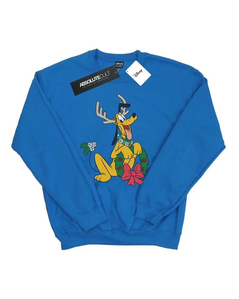 Disney Pluto Christmas Reindeer" Sweatshirt für Herren (Königsblau Blau