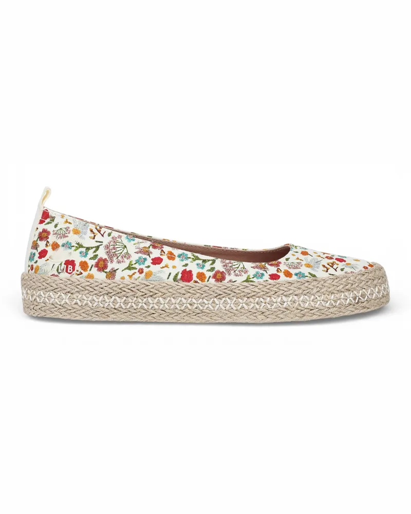 Blowfish Damen Floral White Ballet Flats Ballerina Freizeitschuhe – Benita Weiß