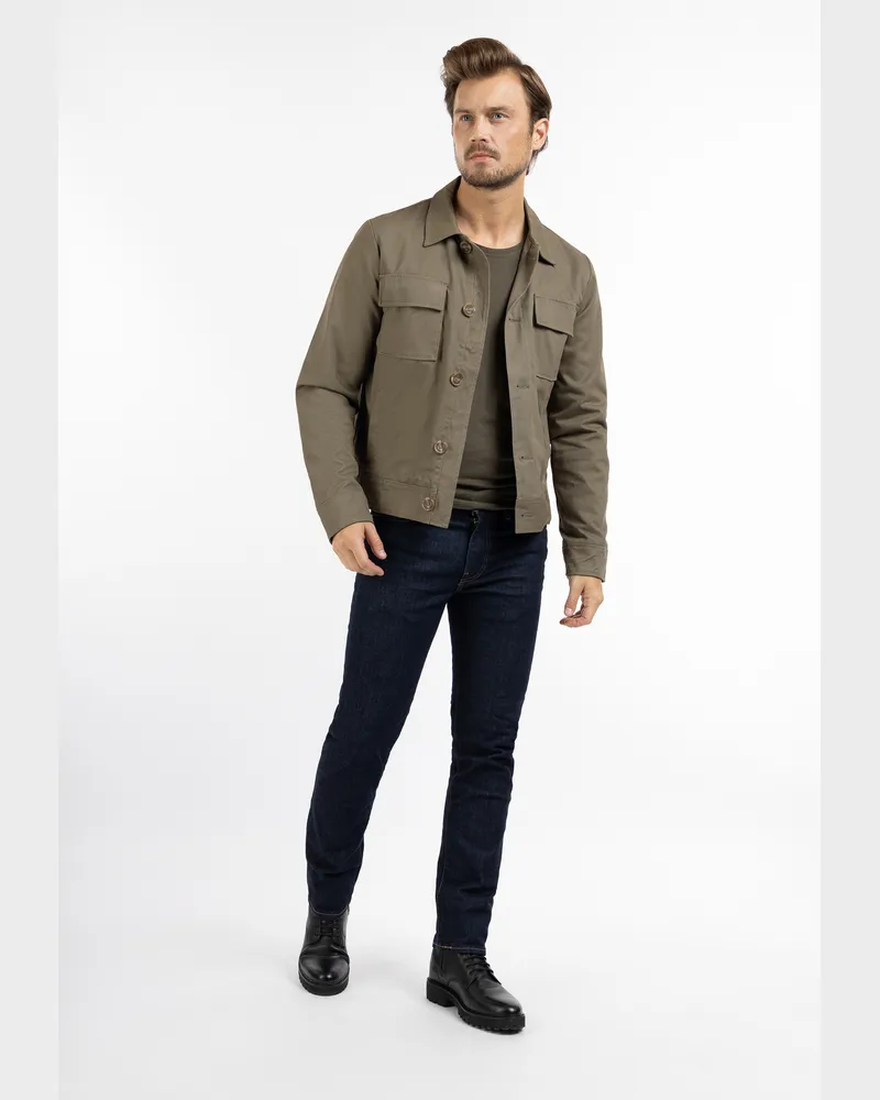 DreiMaster Übergangsjacke Herren Oliv Oliv