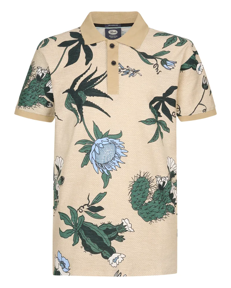 Petrol Industries Piqué-Poloshirt Nitro Herren Cognac