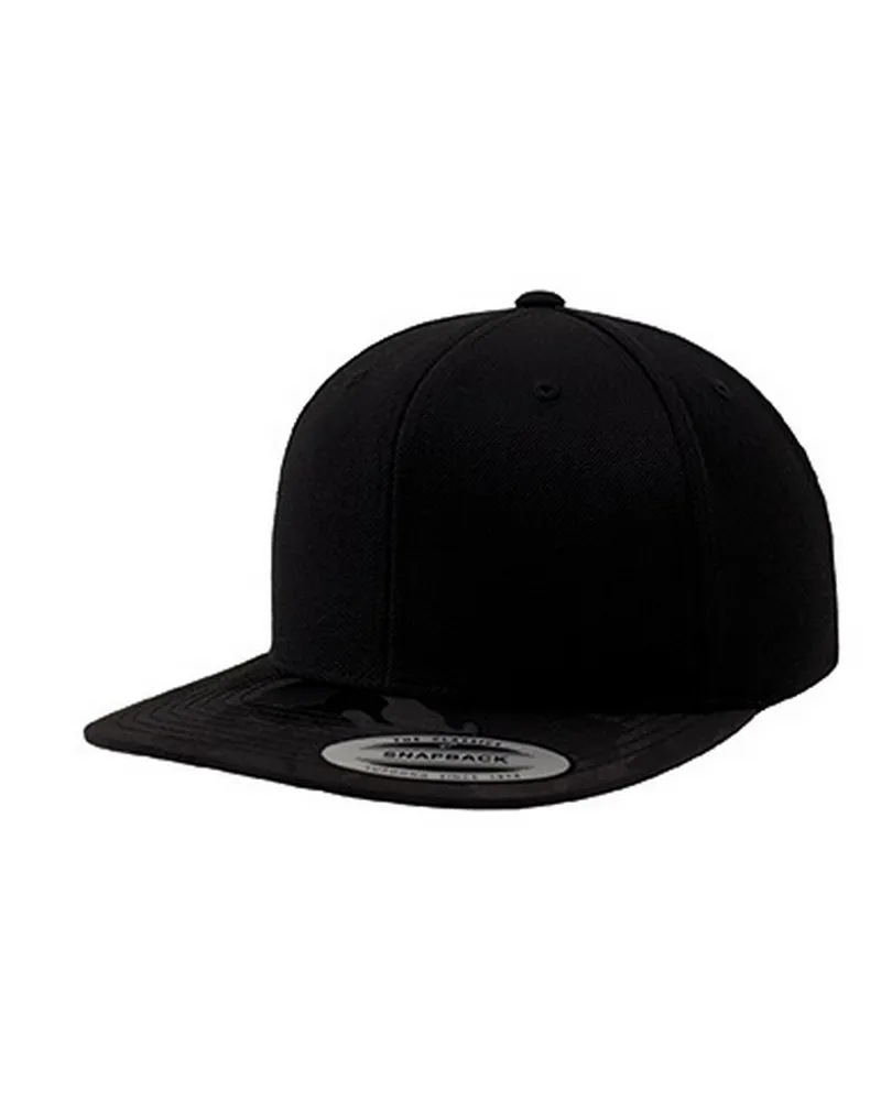 Flexfit Schirmmütze Snapback (Schwarz Tarnung Schwarz