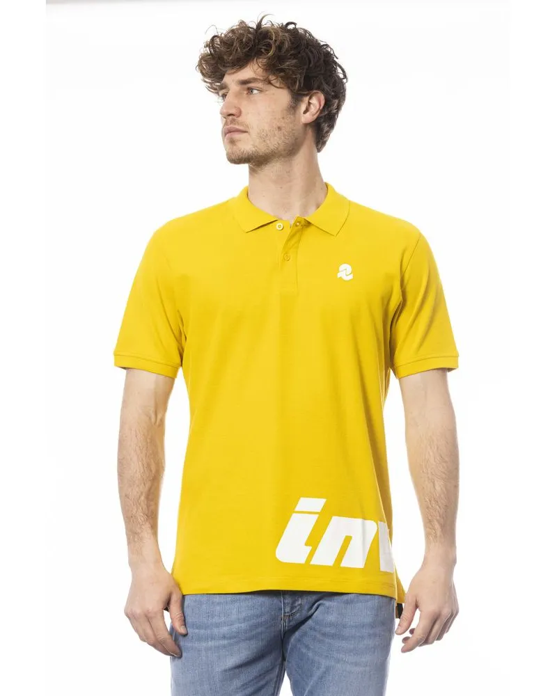 Invicta Gelbes Baumwoll-Herren Poloshirt Gold
