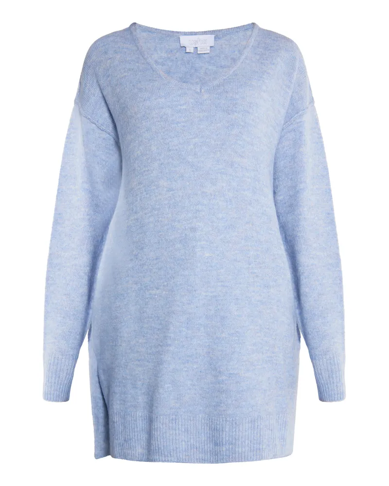 Usha Strickpullover Damen blau melange Blau