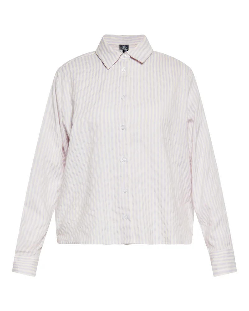DreiMaster Bluse Damen Helllila Wollweiss Lila