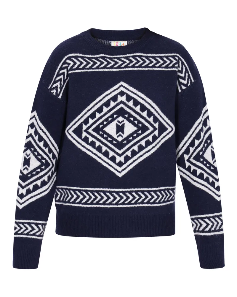 IZIA Pullover Frauen Marine Marineblau