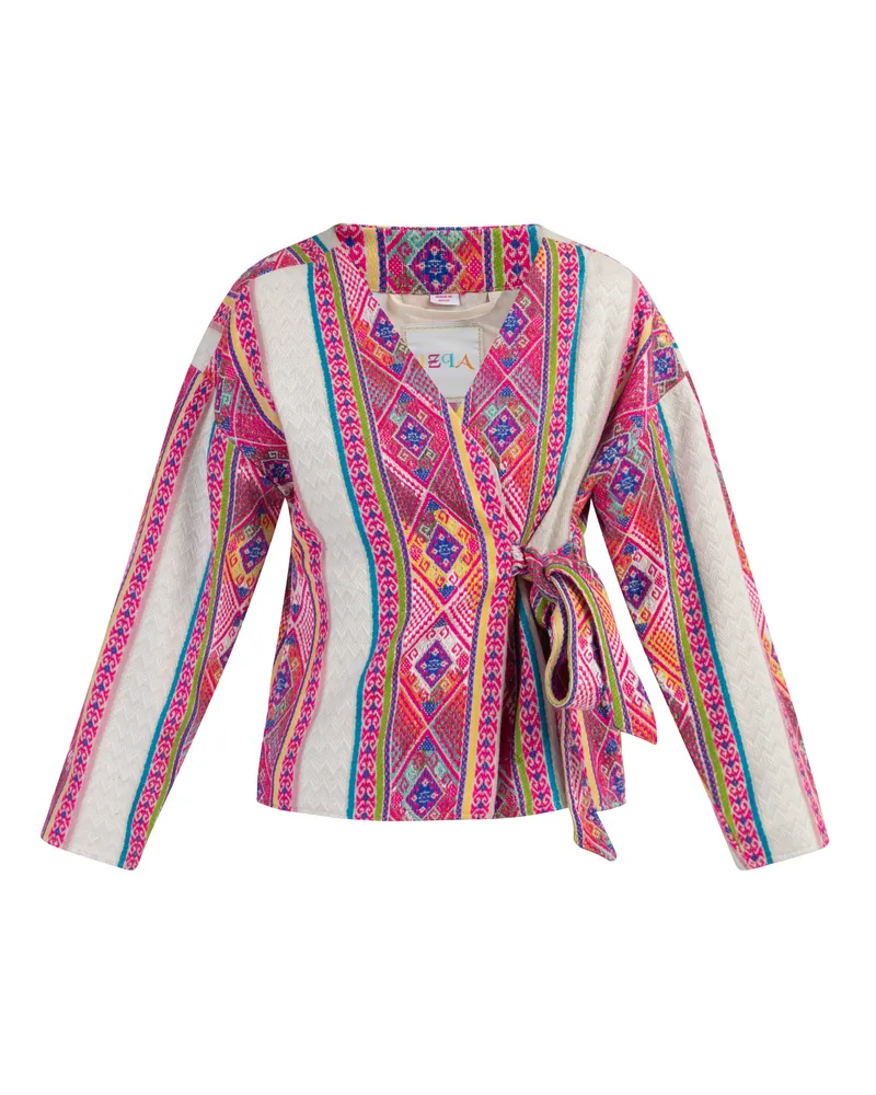 IZIA Wickeljacke mit ethnischem Muster - Mehrfarbig Mehrfarbig