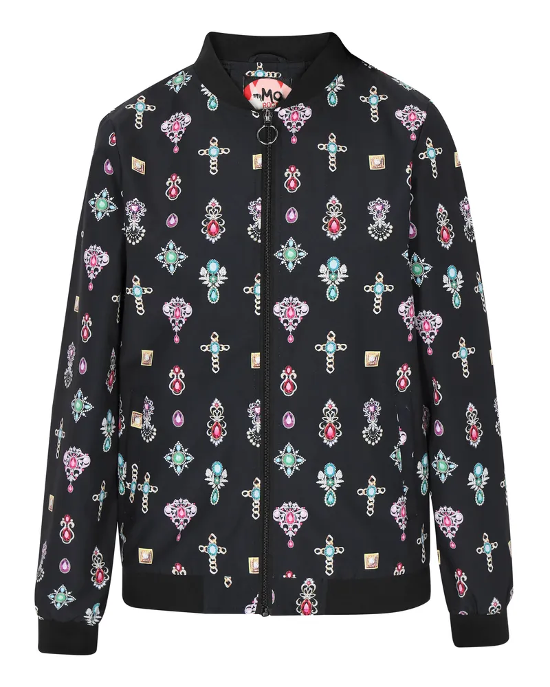 My Mo Jacke Frauen schwarz mehrfarbig Schwarz