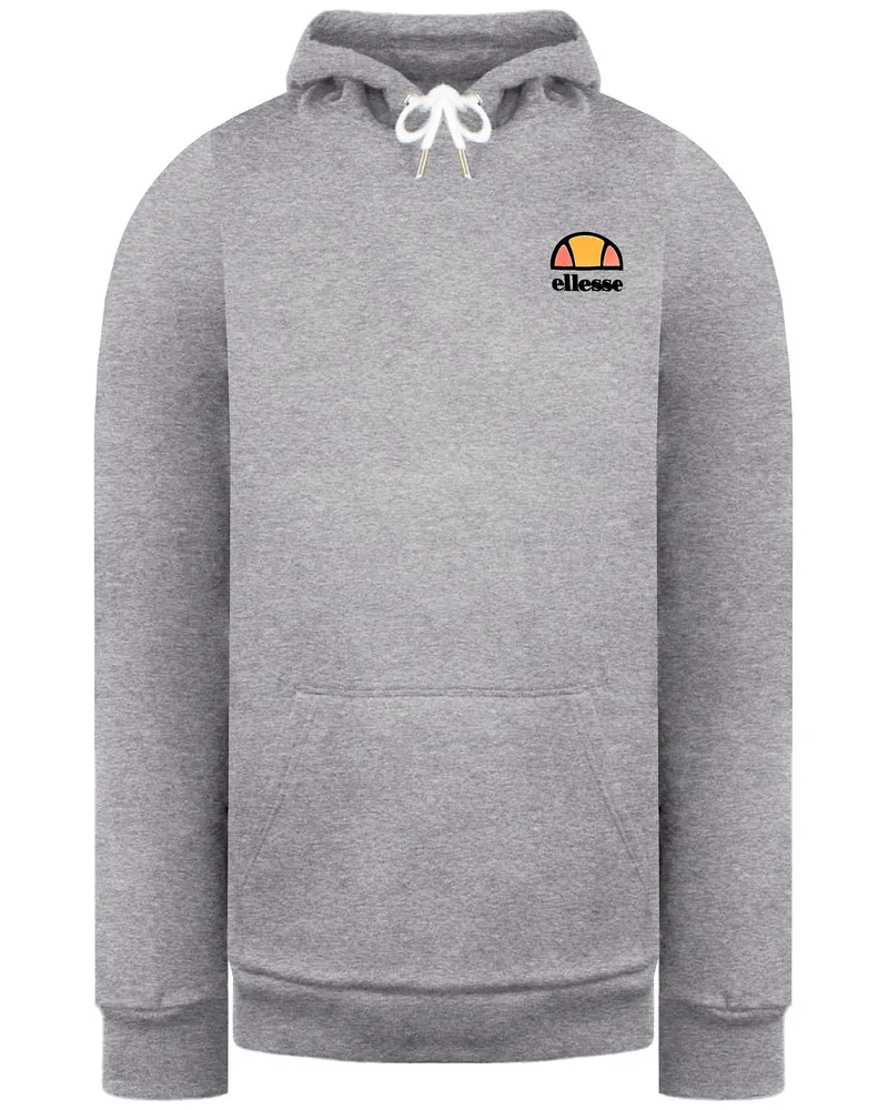 Ellesse Logo Herren Hellgrauer Hoodie Hellgrau