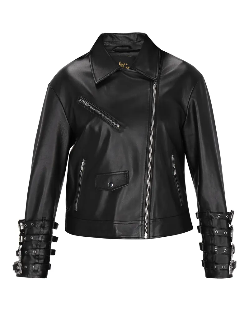 FAINA Jacke Frauen Schwarz Schwarz