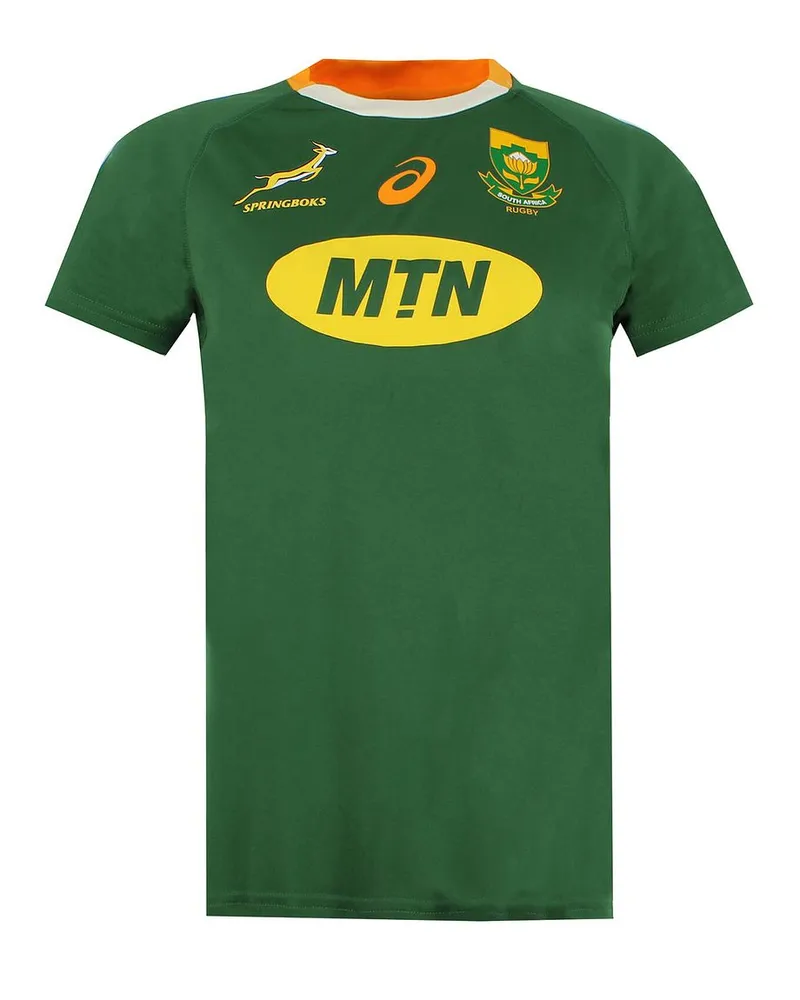 Asics Springboks Südafrika Rugby Womens T-Shirt Grün